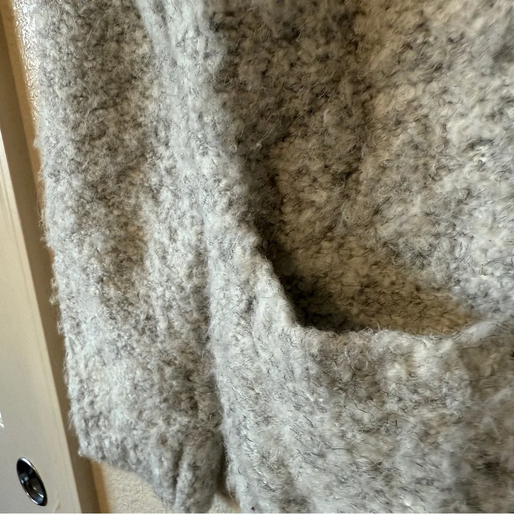 Samansa‎ Mos2 Boucle Gray Women's Sweater Cardigan Sz F or Small - Picture 6 of 11